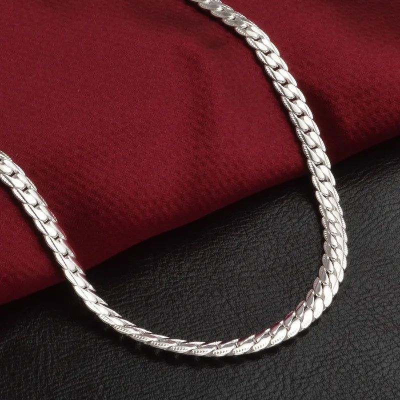 Bliss Sterling Necklace | Sparkling Chain-40cm 16 inches-State of Style