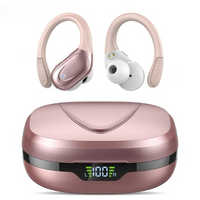 Bluetooth 5.3 Sport Earbuds with Mic, LED Case & 75H Playback – 1+1 FREE-Pink-State of Style