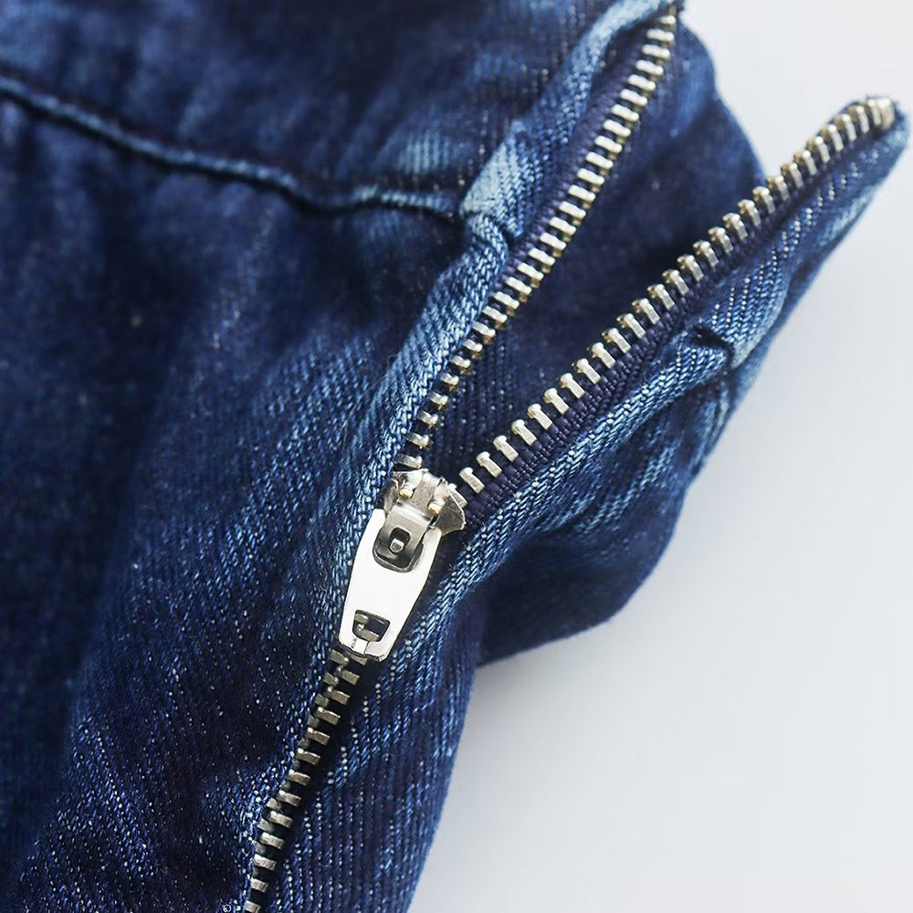 Bobbie Strapless Denim Dress | Cool and Unique-Light Blue-XS-State of Style