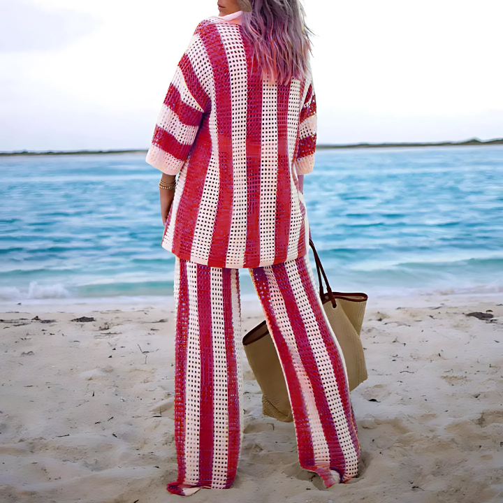 Boho Beach Set for Women – Salina-Red-S-State of Style