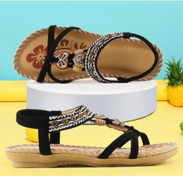 Boho Chic Sandals | Stylish & Comfortable-Black-4.0-State of Style