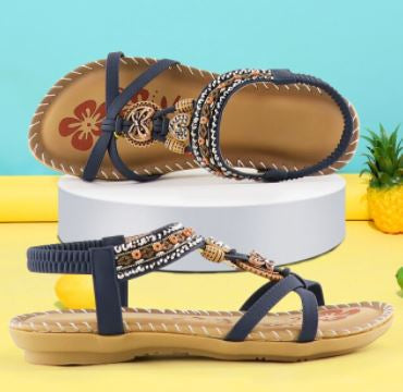Boho Chic Sandals | Stylish & Comfortable-Blue-4.0-State of Style