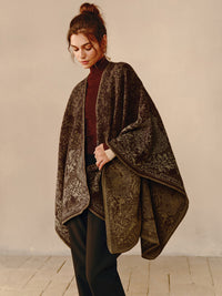 Boho Double Sided Poncho - Seraphina-State of Style