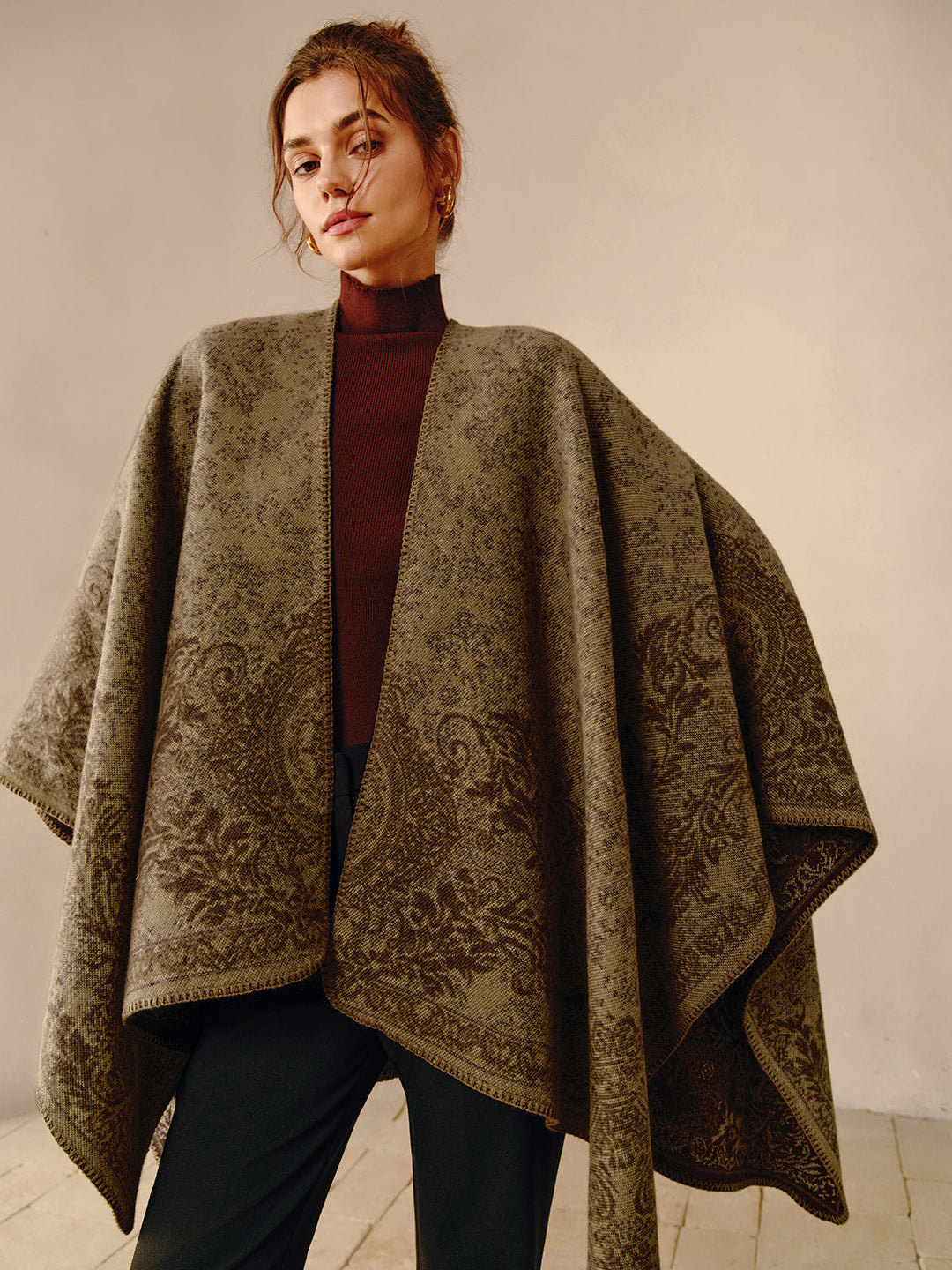 Boho Double Sided Poncho - Seraphina-State of Style