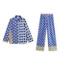 Boho Matching Set | Janek Kesset I | Women's Fashion-Set - Blouse and Pants-XS-State of Style
