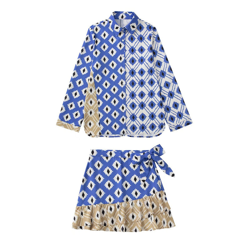 Boho Matching Set | Janek Kesset I | Women's Fashion-Set - Blouse and Skirt-XS-State of Style