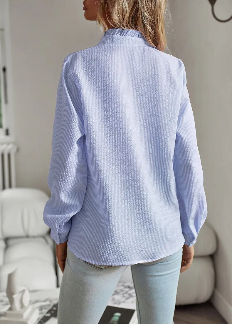 Bold and Stylish Blouse - RebelBlouse-Blue-S-State of Style