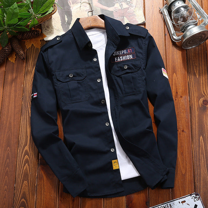 Bold Cargo Shirt for Men - Milan-Blue-3XS-State of Style