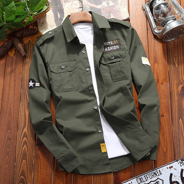 Bold Cargo Shirt for Men - Milan-Green-3XS-State of Style