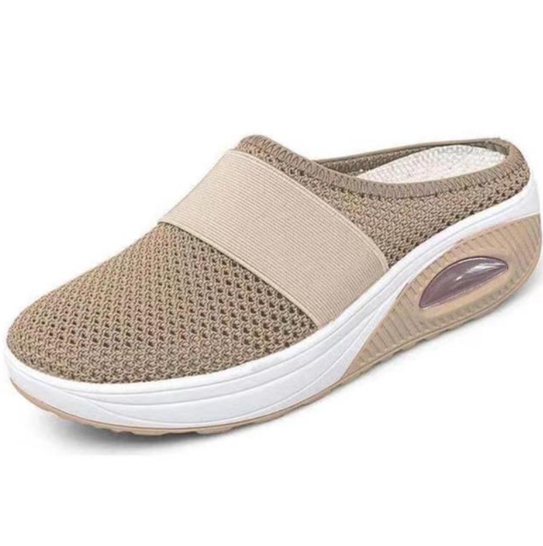 Bounzy | Classic Feminine Sandals with Retro Charm-Khaki-3.5-State of Style