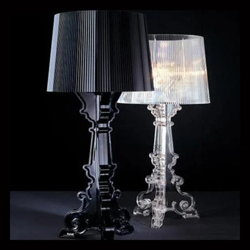 Bourgie Table Lamp with Adjustable Height - Zarie-S: H48 x D24cm-Black-State of Style