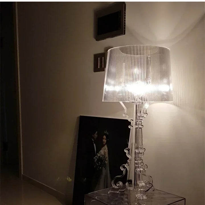 Bourgie Table Lamp with Adjustable Height - Zarie-S: H48 x D24cm-Black-State of Style