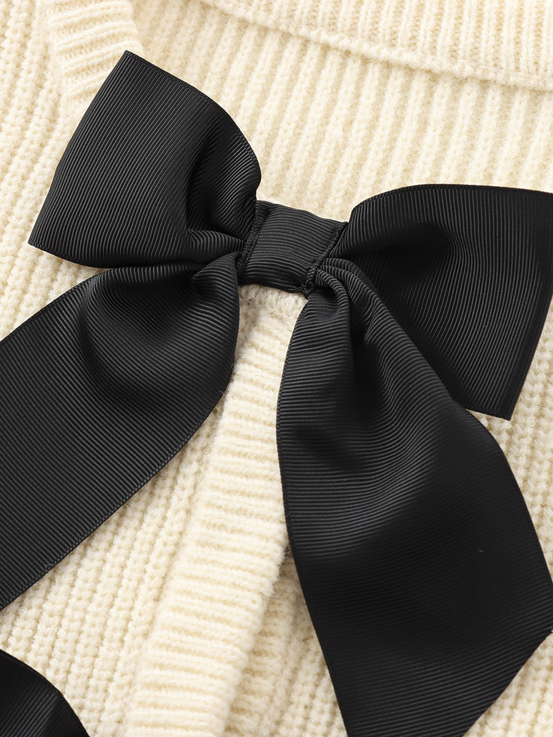 Bow Detail Women's Sweater - Isla-White-XS-State of Style