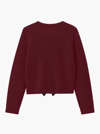 Bow Detail Women's Sweater - Isla-White-XS-State of Style