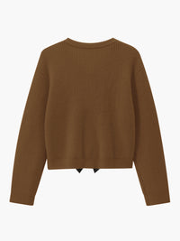Bow Detail Women's Sweater - Isla-White-XS-State of Style
