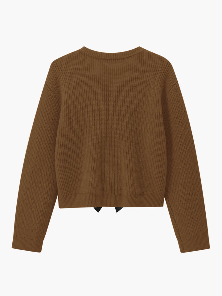 Bow Detail Women's Sweater - Isla-White-XS-State of Style