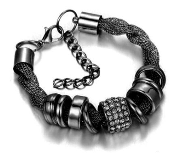 Braided Fashion Bracelet - Zarina-Black-State of Style