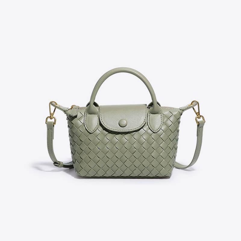 Braided Mini Bag - Elena-Light Green-State of Style