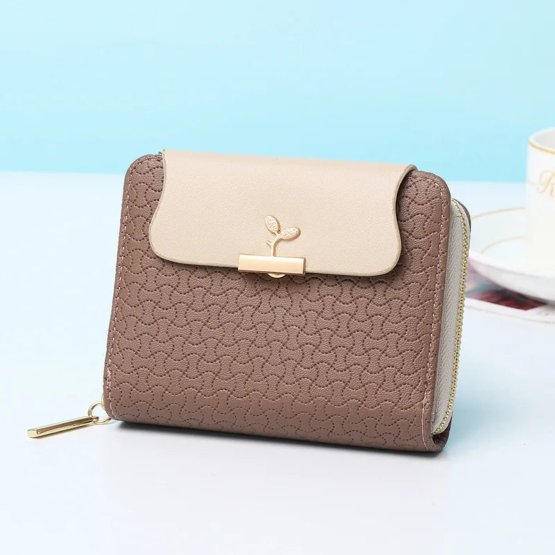 Brand Blätter Clutch Elegance Mini Wallet-Brown-State of Style