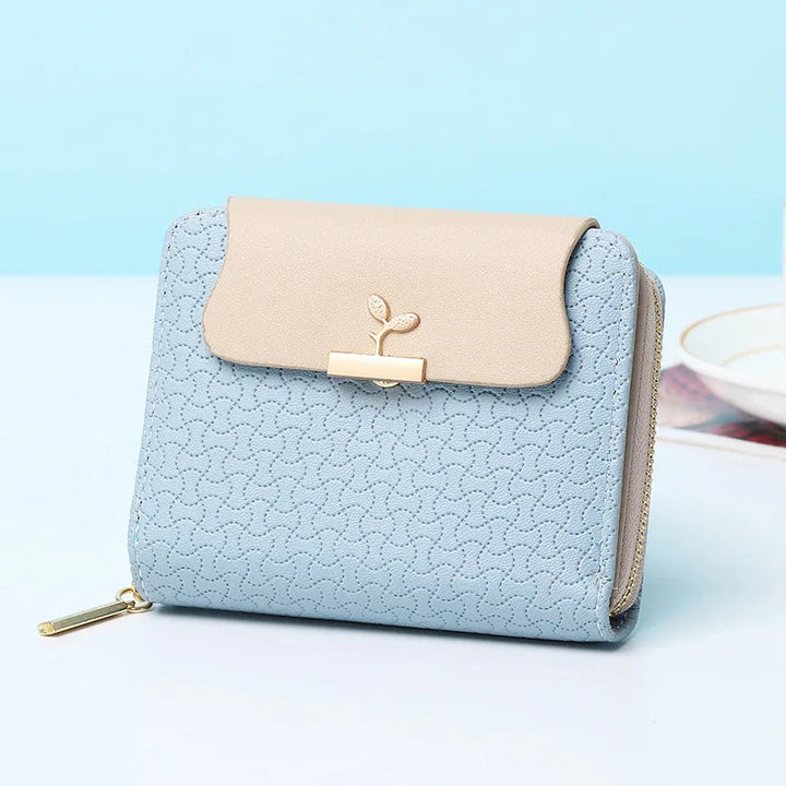 Brand Blätter Clutch Elegance Mini Wallet-Sky Blue-State of Style