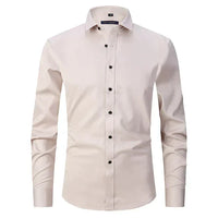 Breathable and Highly Elastic Men's Shirt - Felix-Beige-XS-State of Style