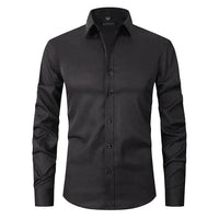 Breathable and Highly Elastic Men's Shirt - Felix-Black-XS-State of Style