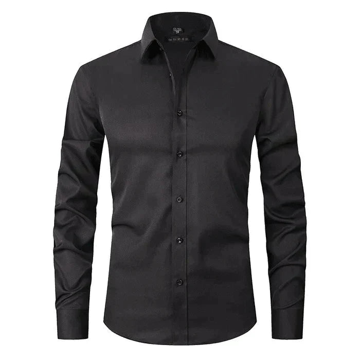 Breathable and Highly Elastic Men's Shirt - Felix-Black-XS-State of Style