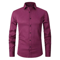 Breathable and Highly Elastic Men's Shirt - Felix-Burgundy-XS-State of Style