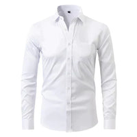 Breathable and Highly Elastic Men's Shirt - Felix-White-XS-State of Style