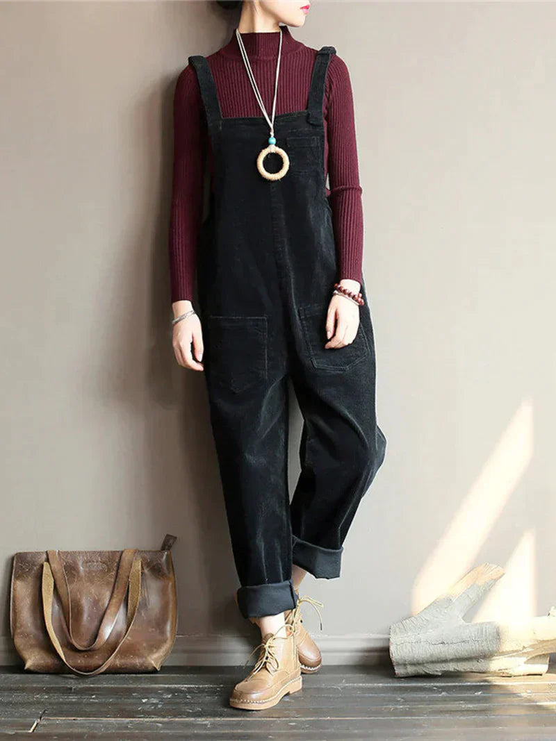 Breathable Denim Overall - Nova-Black-S-State of Style