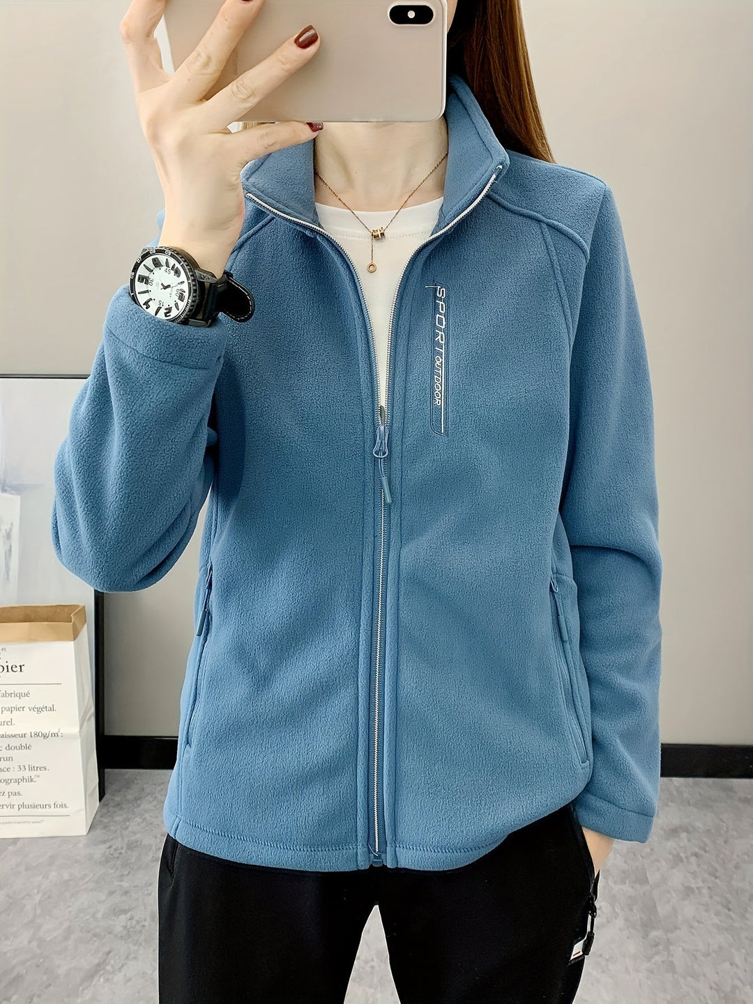 Breathable Fleece Jacket - Aurora-Blue-XS-State of Style