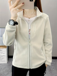 Breathable Fleece Jacket - Aurora-White-XS-State of Style