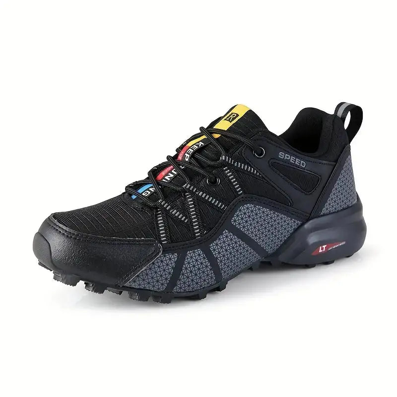 Breathable men's hiking shoes with support and comfort – TrailStep Pro-Black-6-State of Style