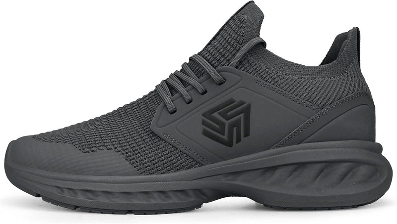 Breathable Men's Running Shoes - FlexiFit-Black-6.5-State of Style