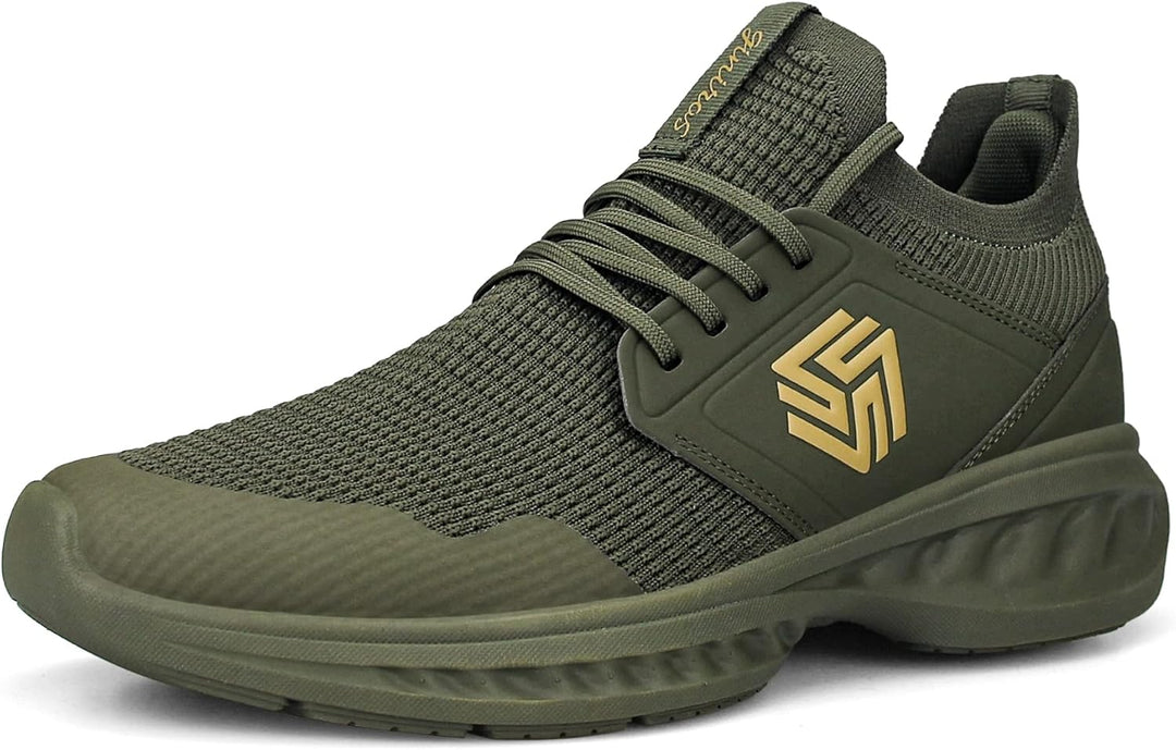 Breathable Men's Running Shoes - FlexiFit-Black-6.5-State of Style