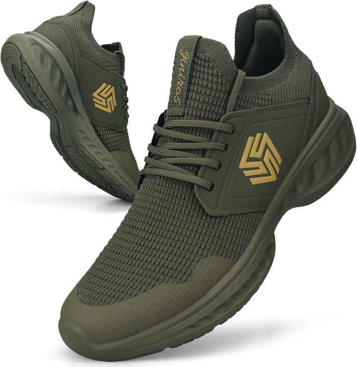 Breathable Men's Running Shoes - FlexiFit-Black-6.5-State of Style