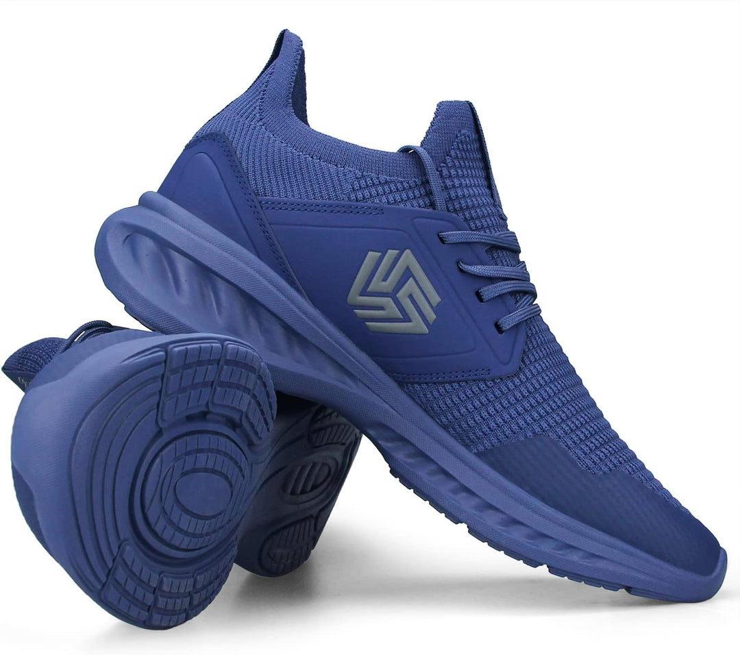 Breathable Men's Running Shoes - FlexiFit-Black-6.5-State of Style