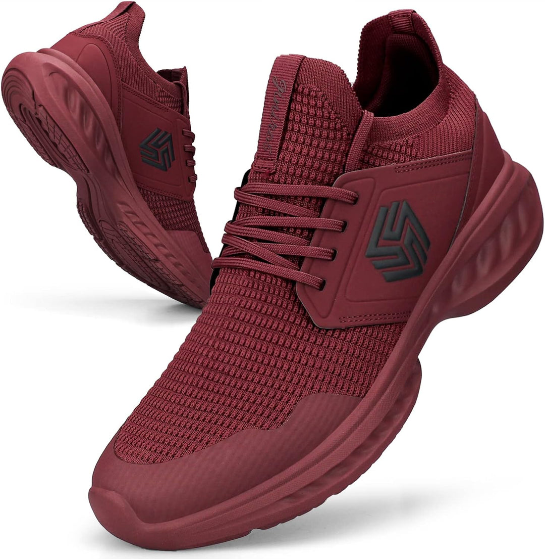 Breathable Men's Running Shoes - FlexiFit-Black-6.5-State of Style
