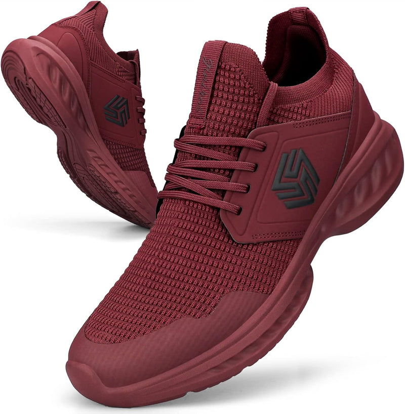 Breathable Men's Running Shoes - FlexiFit-Black-6.5-State of Style