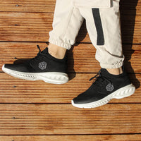 Breathable Men's Running Shoes - FlexiFit-Black-6.5-State of Style
