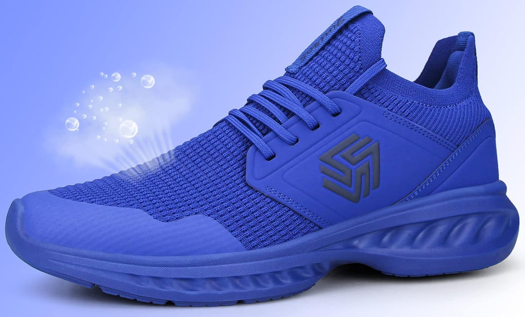Breathable Men's Running Shoes - FlexiFit-Black-6.5-State of Style