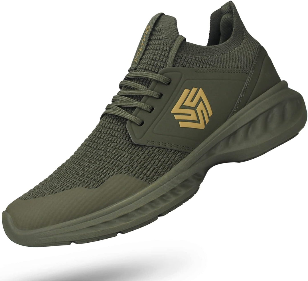 Breathable Men's Running Shoes - FlexiFit-Green-6.5-State of Style