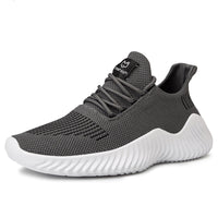 Breathable men's running sneakers with mesh upper – Niko-Black-6-State of Style