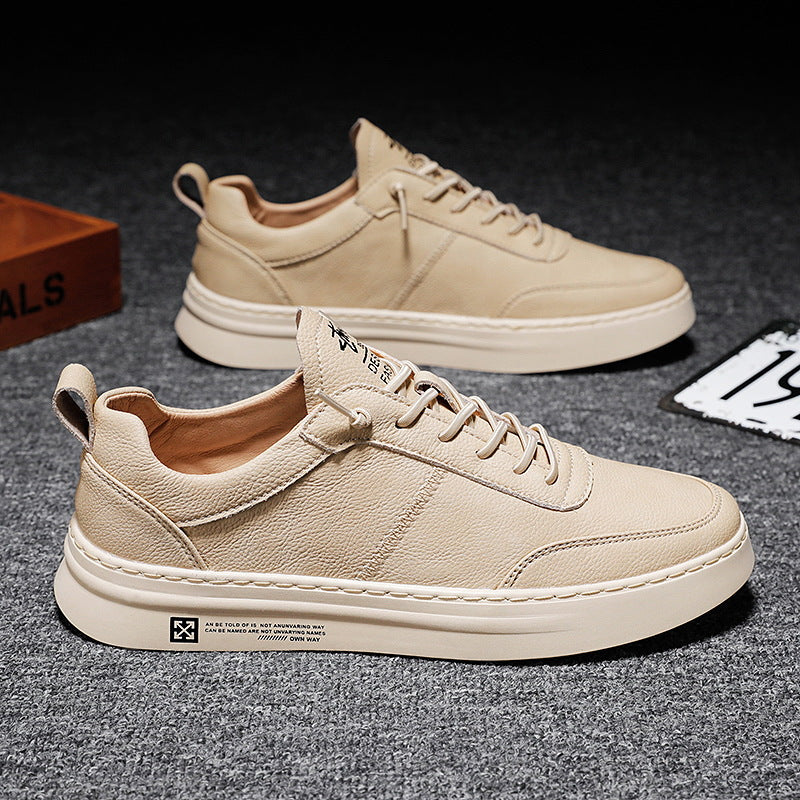 Breathable Men's Sneakers - Timo-Khaki-6-State of Style