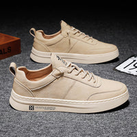 Breathable Men's Sneakers - Timo-Khaki-6-State of Style