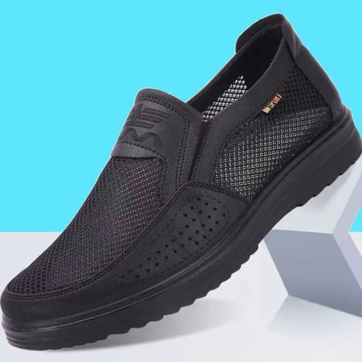 Breathable Men's Summer Shoes with Lightweight Comfort and Style – Jaron-Black-5-State of Style