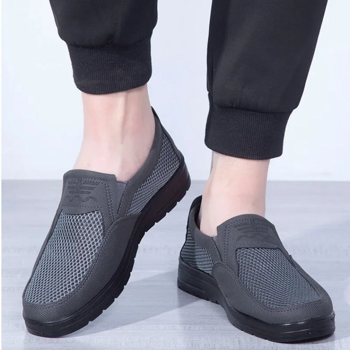 Breathable Men's Summer Shoes with Lightweight Comfort and Style – Jaron-Gray-5-State of Style