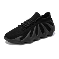 Breathable mesh sneakers - Milo-Black-3-State of Style