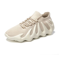 Breathable mesh sneakers - Milo-Cream-3-State of Style