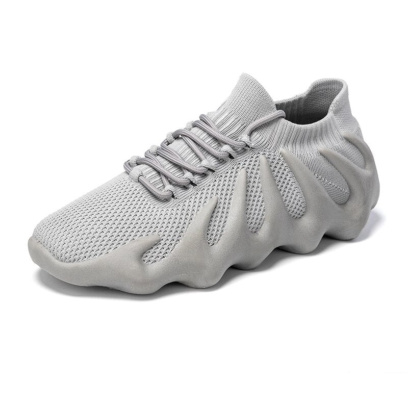 Breathable mesh sneakers - Milo-Gray-3-State of Style